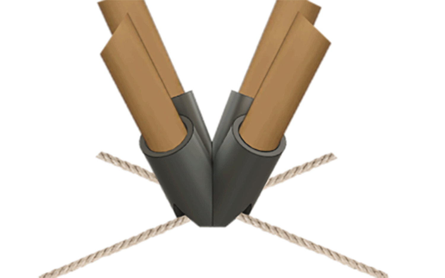 Bamboo structure for emergency camps