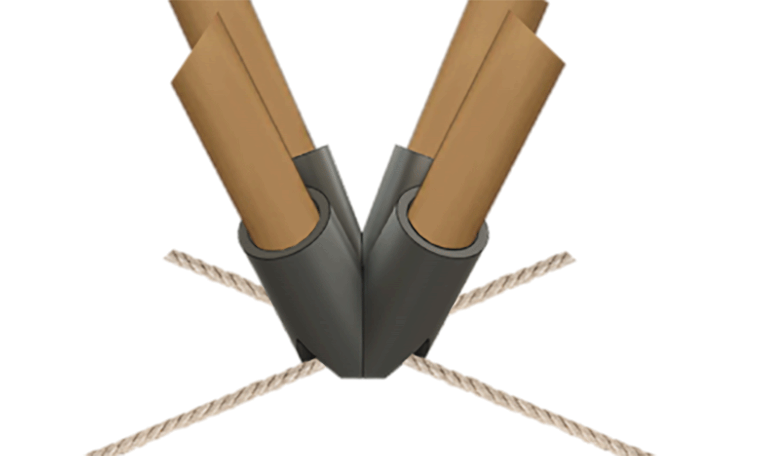 Bamboo structure for emergency camps